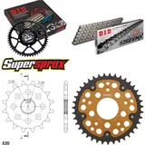 Kettensatz Stealth gold für: APRILIA RS125 Extrema/Replic 16-39-106 DID520ZVM-X Niet