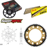 Kettensatz Stealth gold für: APRILIA Pegaso 650 92-95 16-47-110 DID520VX3(G&B) Endlos