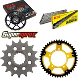 Kettensatz Stealth gold für: APRILIA SMV750 Dorsoduro 08-15 16-46-112 DID525VX3 Endlos