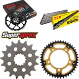 Kettensatz Stealth gold für: BMW S1000 RR 09-11 17-44-118 DID525VX3 Niet
