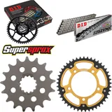 Chain Kit Stealth gold for: BMW S1000 RR 12-14/S1000 XR 17-45-118 DID525ZVM-X rivet