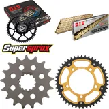 Chain Kit Stealth gold for: BMW S1000 RR 12-14/S1000 XR 17-45-118 DID525ZVM-X(G&G) rivet