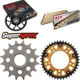 Kettensatz Stealth gold für: APRILIA SL1000 Falco 99-04 16-41-108 DID525ZVM-X(G&G) Niet