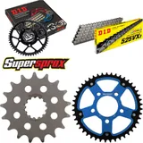 Chain Kit Stealth blue for: BMW S1000RR HP4 12-15 17-45-118 DID525VX3 rivet