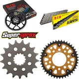 Kettensatz Stealth gold für: TRIUMPH Trophy 900 96-97 17-42-110 DID530VX3 Endlos