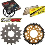 Kettensatz Stealth gold für: TRIUMPH Trophy 900 96-97 17-42-110 DID530VX3(G&B) Endlos