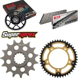Kettensatz Stealth gold für: TRIUMPH TT600 04-04 15-45-110 DID525ZVM-X Niet