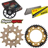 Chain Kit Stealth gold for: TRIUMPH Speedmaster 800 03-04 16-42-112 DID525VX3 rivet