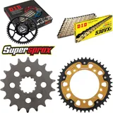 Kettensatz Stealth gold für: TRIUMPH Sprint RS 955 00-04 18-43-108 DID530VX3(G&B) Niet