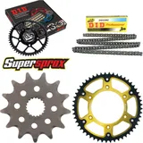 Kettensatz Stealth gold für: HONDA CR125 R 00-01/CR125 R 13-52-116 DID520NZ Clip