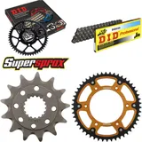Chain Kit Stealth gold for: HONDA CR250 R 96-01/CR250 R 13-50-116 DID520 Clip