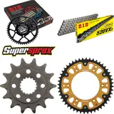 Kettensatz Stealth gold für: HONDA CR250 R 02-02 14-48-114 DID520VX3 Niet