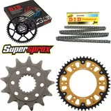 Kettensatz Stealth gold für: HONDA CR250 R 05-08 13-48-114 DID520NZ Clip