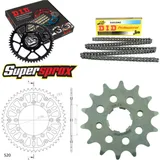 Kettensatz Stealth gold für: HONDA CL250 SC 82-83 14-51-106 DID520NZ Clip