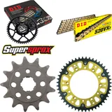 Kettensatz Stealth gold für: HONDA XR250 R 88-89 13-48-108 DID520VX3(G&B) Clip