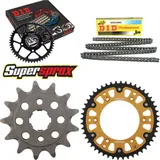 Chain Kit Stealth gold for: HONDA XR250 R 90-95 13-48-108 DID520NZ Clip