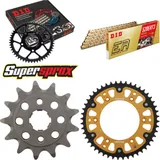 Kettensatz Stealth gold für: HONDA XR250 R 90-95 13-48-108 DID520ERT2(G&G) Clip