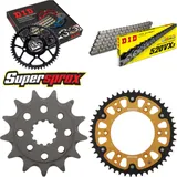 Chain Kit Stealth gold for: HONDA XR250 R 96-04 13-48-106 DID520VX3 rivet