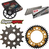 Kettensatz Stealth gold für: HONDA CB500 F /FA ABS 13-15/ 15-41-112 DID520ZVM-X Endlos