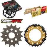 Kettensatz Stealth gold für: HONDA XR400 R 96-06 15-45-108 DID520ERT2(G&G) Clip