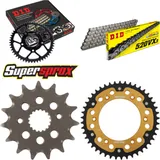 Chain Kit Stealth gold for: HONDA XR400 R 96-06 15-45-108 DID520VX3 endless
