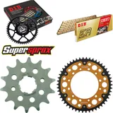 Kettensatz Stealth gold für: HONDA XR600 R 88-90 14-50-112 DID520ERT2(G&G) Clip