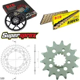 Kettensatz Stealth gold für: HONDA XR600 R [DE] 91-00 14-45-110 DID520VX3(G&B) Clip