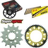 Kettensatz Stealth gold für: HONDA XR600 R [FR] 91-00 14-48-110 DID520VX3(G&B) Clip