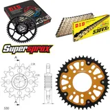 Chain Kit Stealth gold for: HONDA CBR600 F 87-90 15-43-110 DID530VX3(G&B) rivet
