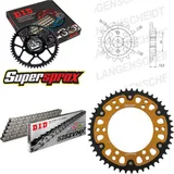 Kettensatz Stealth gold für: HONDA XL600 V Transalp 87-88 15-47-118 DID525ZVM-X Endlos