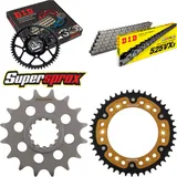 Chain Kit Stealth gold for: HONDA CBR600 F 01-10 16-44-108 DID525VX3 rivet