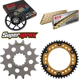 Kettensatz Stealth gold für: HONDA CBR600 F 01-10 16-44-108 DID525ZVM-X(G&G) Endlos