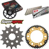 Kettensatz Stealth gold für: HONDA NX650 Dominator 32KW 15-46-110 DID520ZVM-X(S&S) Niet