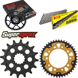 Kettensatz Stealth gold für: HONDA NC700 D Integra 12-15/ 16-43-114 DID520VX3 Niet