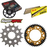 Kettensatz Stealth gold für: HONDA CBR900 R Fireblade 96-99 16-42-108 DID525VX3(G&B) Niet