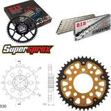 Kettensatz Stealth gold für: HONDA CBX1000 Pro Link 81-82 18-42-108 DID530ZVM-X(S&S) Endlos