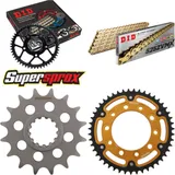 Kettensatz Stealth gold für: HONDA XL1000 V Varadero 99-1 16-47-112 DID525ZVM-X(G&G) Endlos