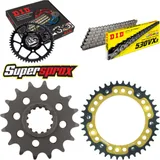 Kettensatz Stealth gold für: HONDA CBR1000 R Fireblade 04 16-40-114 DID530VX3 Niet