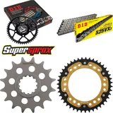 Kettensatz Stealth gold für: HONDA CBR1000 RR Fireblade 17- 16-43-116 DID525VX3 Niet