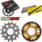 Kettensatz Stealth gold für: HONDA CBR1000 L/LA/LD 16- 16-42-124 DID525VX3 Endlos