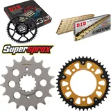 Chain Kit Stealth gold for: HONDA CBR1100 XX Blackbird, 17-44-110 DID530ZVM-X(G&G) rivet