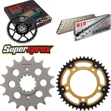 Kettensatz Stealth gold für: HONDA X-11, CB1100 SF 00-03 17-43-110 DID530ZVM-X(S&S) Niet