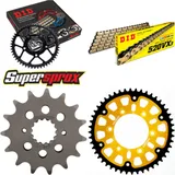 Kettensatz Stealth gold für: DUCATI 620 Multistrada 05-06 15-48-108 DID520VX3(G&B) Endlos