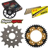 Kettensatz Stealth gold für: DUCATI 600 Monster 94-94/750 15-38-098 DID520VX3(G&B) Endlos