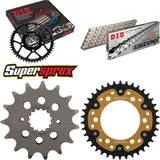 Kettensatz Stealth gold für: DUCATI 600 Monster 94-94/750 15-38-098 DID520ZVM-X(S&S) Niet