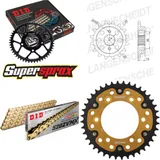 Kettensatz Stealth gold für: DUCATI 750 SS 99-01 14-40-100 DID520ZVM-X(G&G) Niet