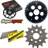 Kettensatz Stealth Edge schwarz für: DUCATI 800 Monster S 15-42-104 DID520VX3 Niet
