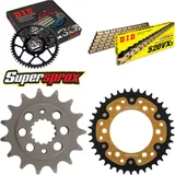 Kettensatz Stealth gold für: DUCATI 900 Monster 00-01 15-38-098 DID520VX3(G&B) Niet