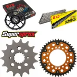 Kettensatz Stealth gold für: DUCATI Sport Touring ST4 99-03 15-43-102 DID525VX3 Niet