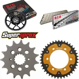Kettensatz Stealth gold für: DUCATI Monster 1000 i.e. /s 15-39-100 DID525ZVM-X(S&S) Niet